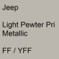 Preview: Jeep, Light Pewter Pri Metallic, FF / YFF.